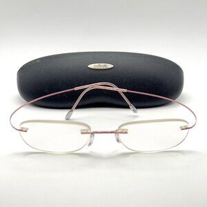 Silhouette 7799 40 6057 Eyeglass Rimless Frames Titanium Purple Pink 48-19-140